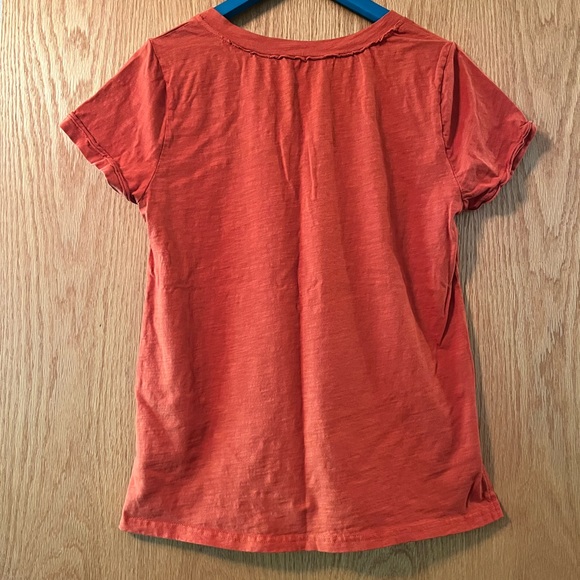 ‼️LAST CHANCE SALE ‼️ IMILY BELA Womens V Neck Tops Casual T-shirt Rust M - Picture 4 of 4